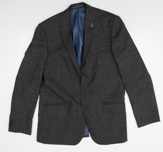 Taylor & Wright Mens Grey Polyester Jacket Suit Jacket Size 42 Regular