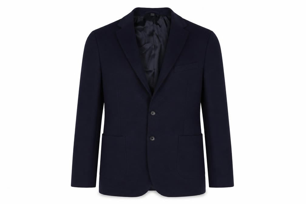 Marks & Spencer Mens Blue Polyamide Jacket Suit Jacket Size 42 Regular