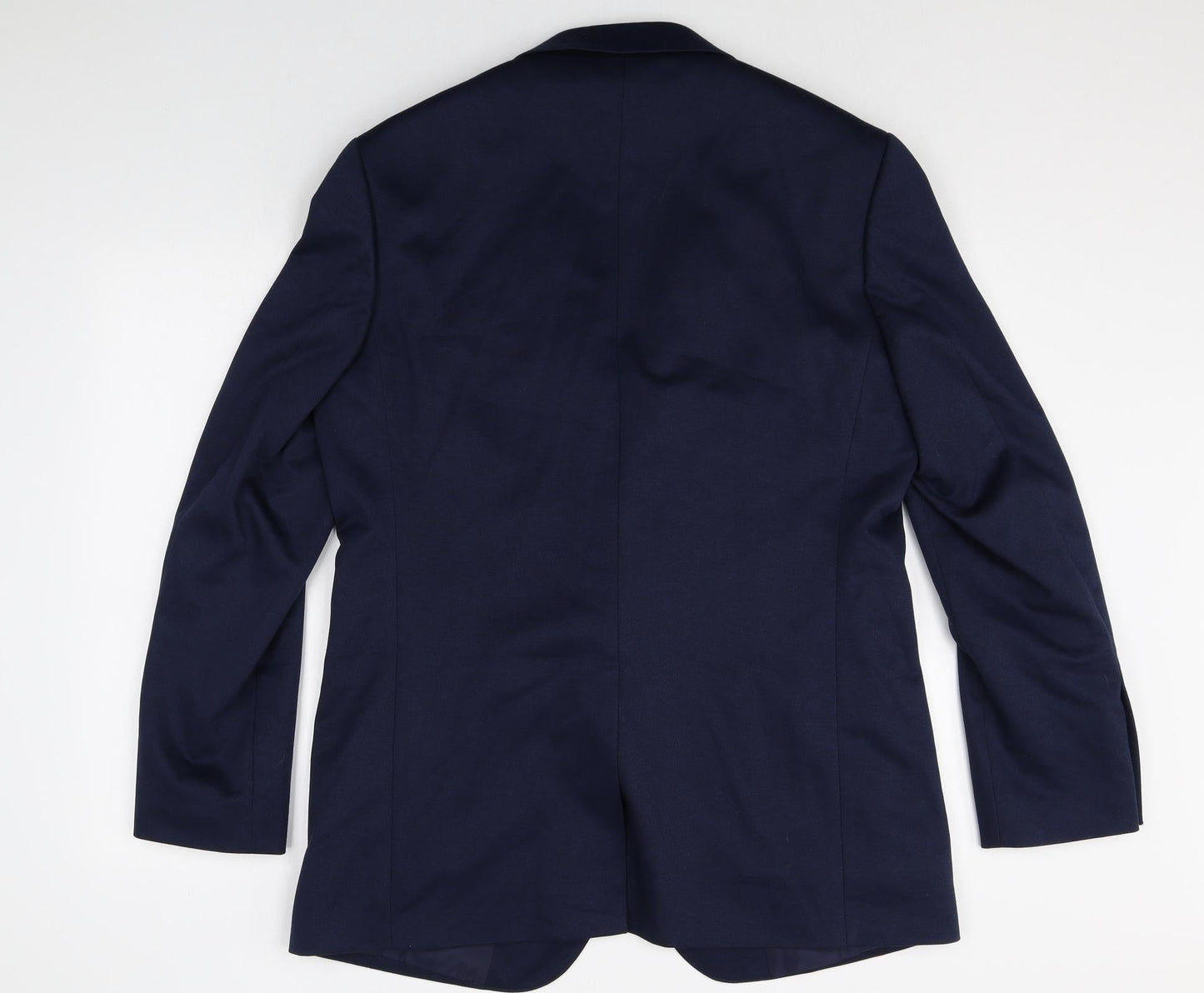 Marks and Spencer Mens Blue Polyester Jacket Suit Jacket Size 42 Regular