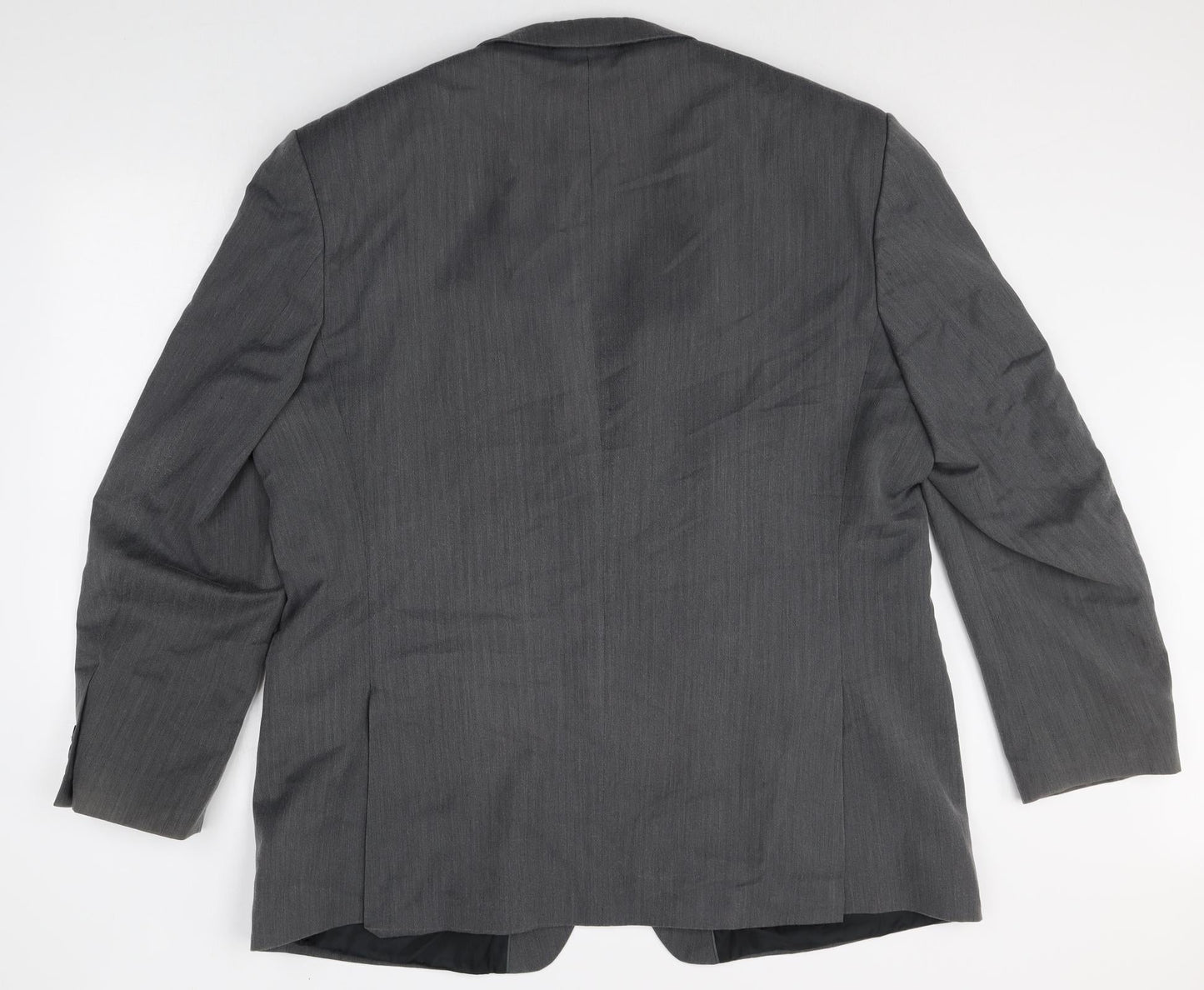BHS Mens Grey Polyester Jacket Suit Jacket Size 48 Regular