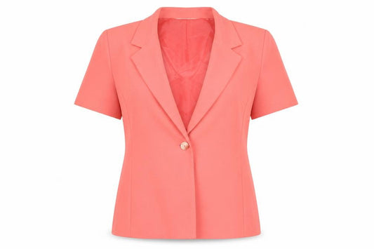 Berkertex Womens Pink Polyester Jacket Blazer Size 14