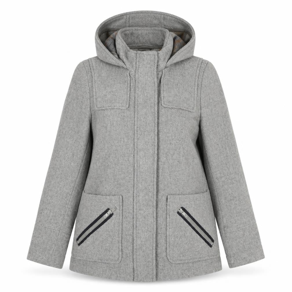 Warehouse Womens Grey Jacket Size 10 Zip