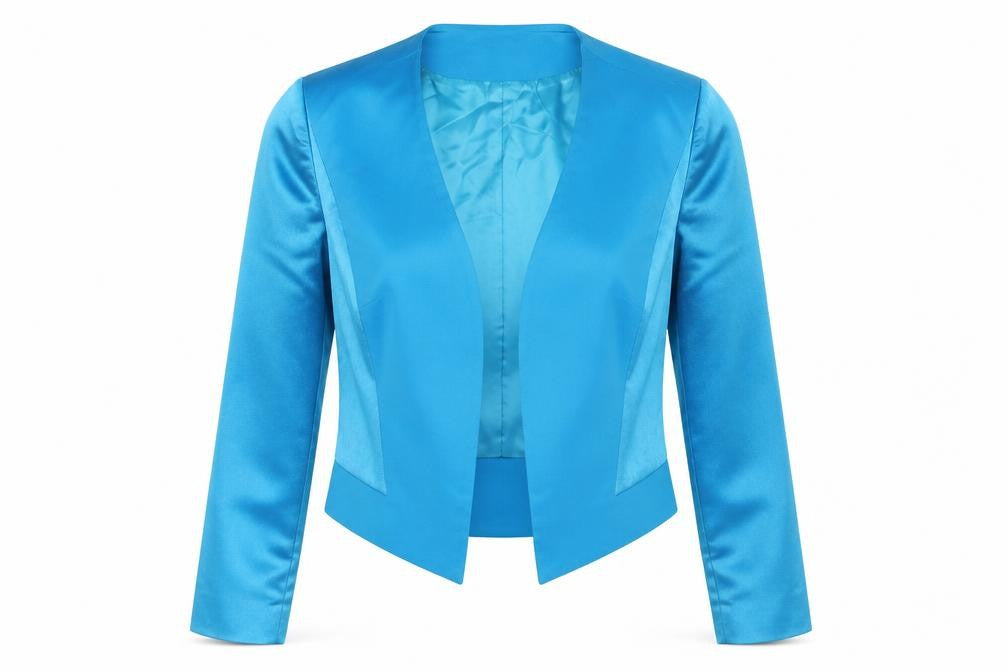 dusk Womens Blue Polyester Jacket Blazer Size 10