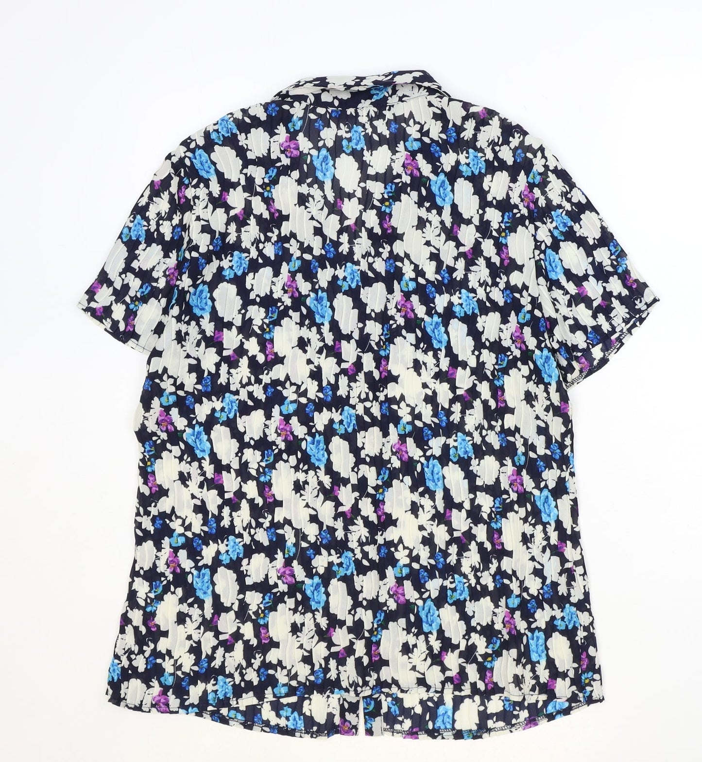 Bm Collection Womens Multicoloured Floral Polyester Basic Button-Up Size 20 Collared