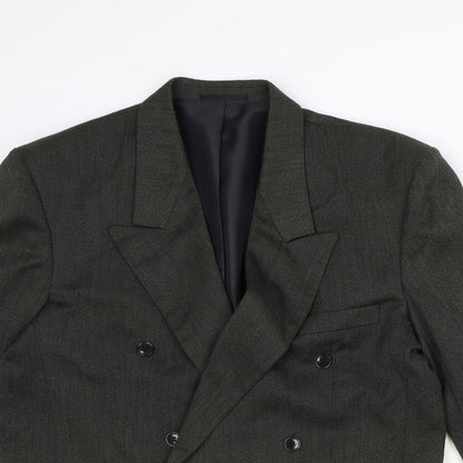 Marlow Mens Grey Polyester Jacket Suit Size 40 Regular