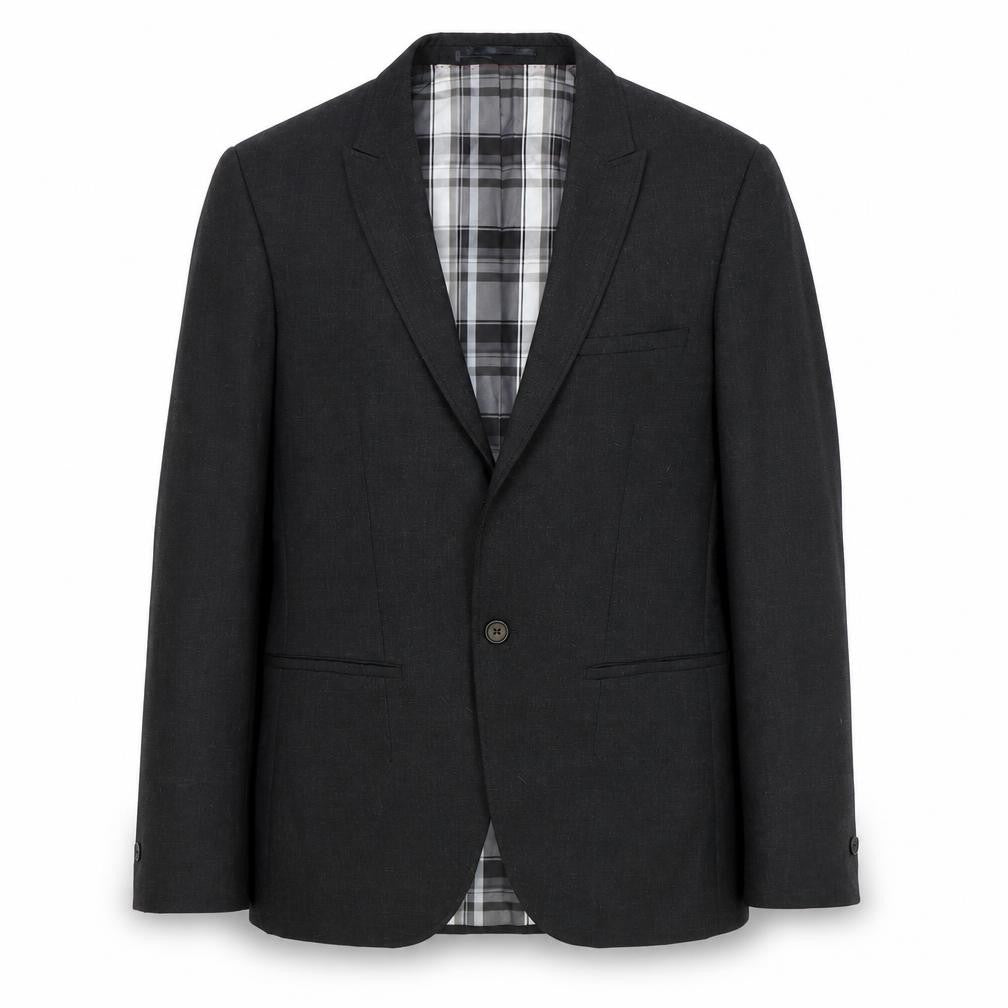River Island Mens Grey Polyester Jacket Suit Jacket Size 40 Regular