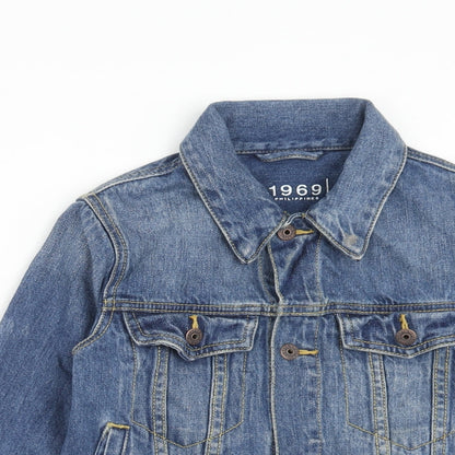 Gap Womens Blue Jacket Size XS Button