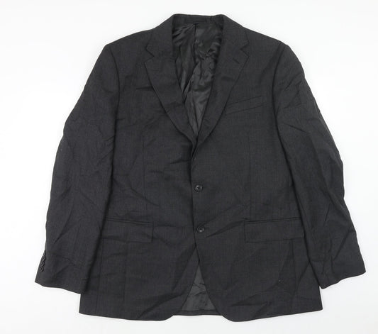 Marks and Spencer Mens Grey Wool Jacket Suit Jacket Size 44 Regular