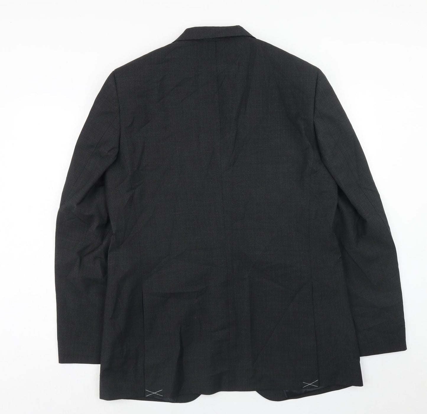 Marks and Spencer Mens Grey Polyacrylate Fibre Jacket Suit Jacket Size 42 Regular
