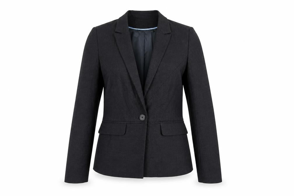 Warehouse Womens Grey Polyester Jacket Suit Jacket Size 14
