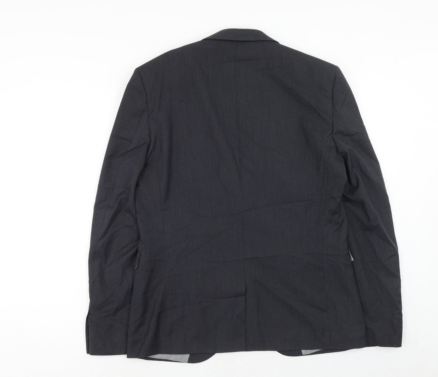 NEXT Mens Blue Polyester Jacket Suit Jacket Size 40 Regular