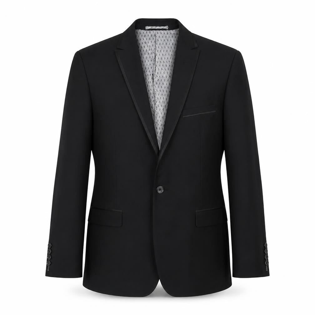 Skopes Mens Black Polyester Jacket Suit Jacket Size 38 Regular