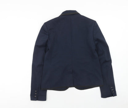 Gap Womens Blue Polyacrylate Fibre Jacket Suit Jacket Size 8