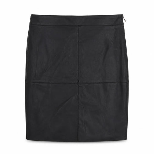 Vero Moda Womens Black Polyester Straight & Pencil Skirt Size S Zip