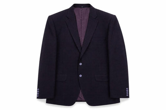 Lubini Mens Purple Polyester Jacket Suit Jacket Size L Regular