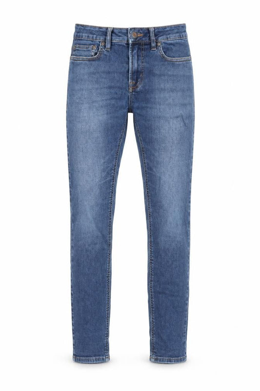 Next Womens Blue Cotton Skinny Jeans Size 28 in Regular Zip