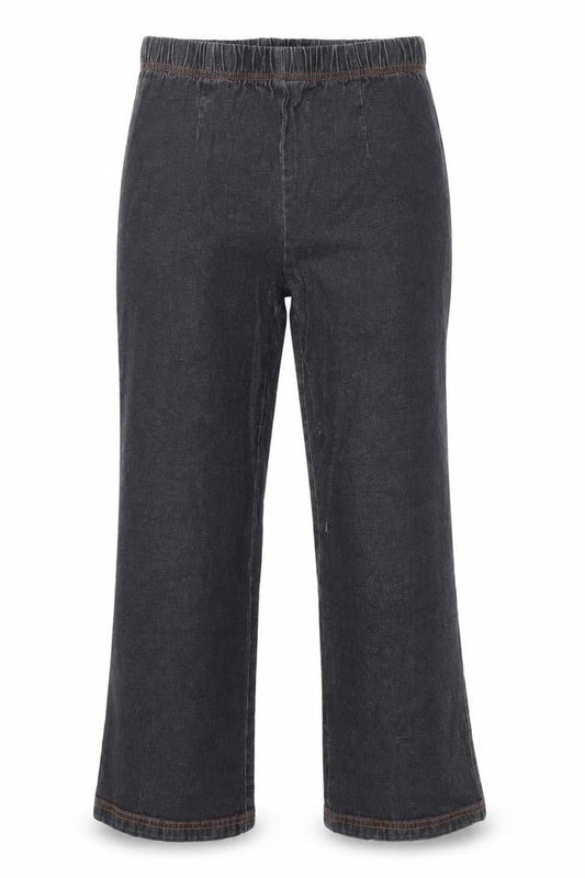 Damart Womens Black Cotton Bootcut Jeans Size 10 Regular