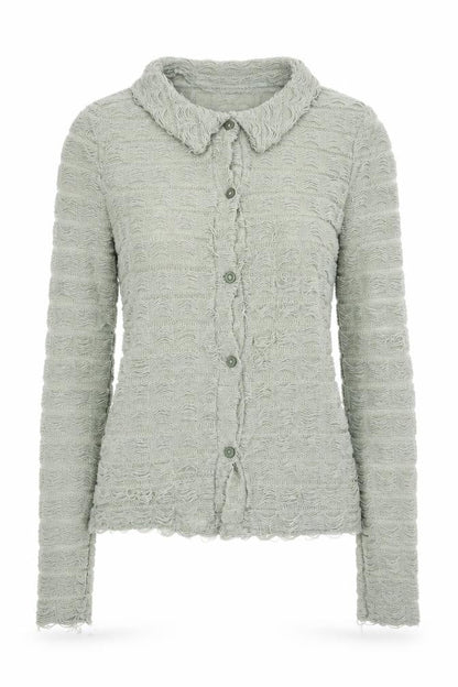 PRETTYLITTLETHING Womens Green Polyester Basic Button-Up Size 4 Collared
