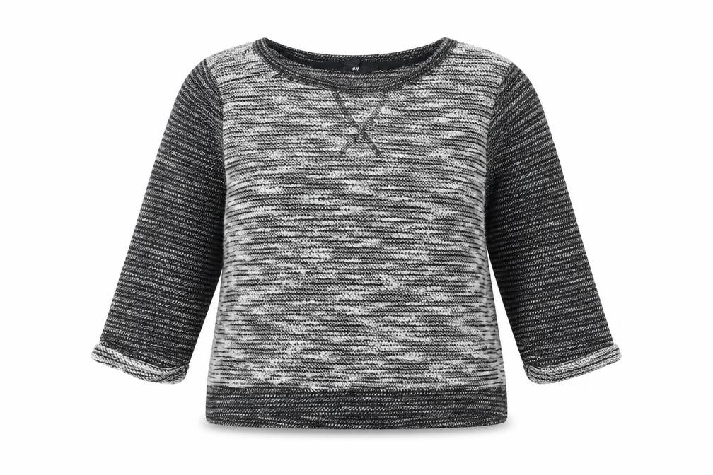 Primark Womens Grey Round Neck Acrylic Pullover Jumper Size S