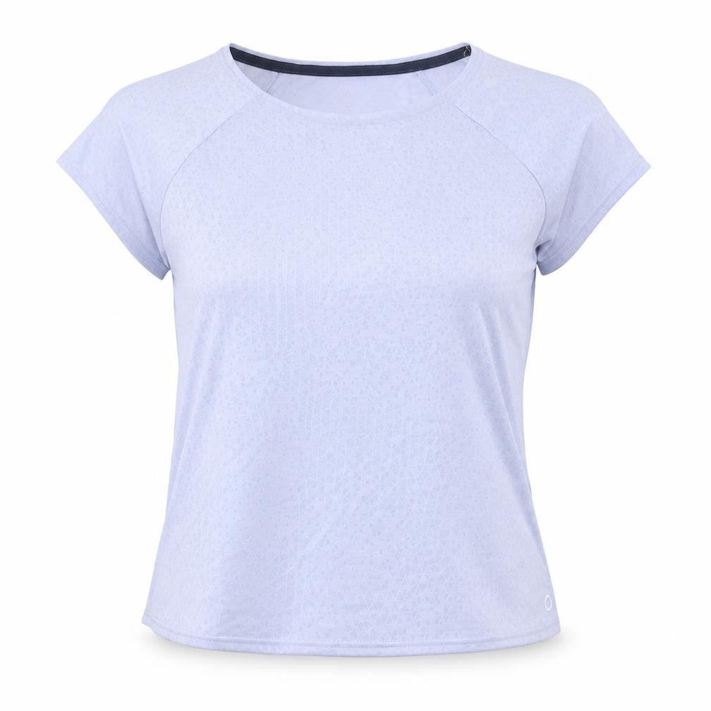 Marks & Spencer Womens Blue Polyester Basic T-Shirt Size 10 Round Neck