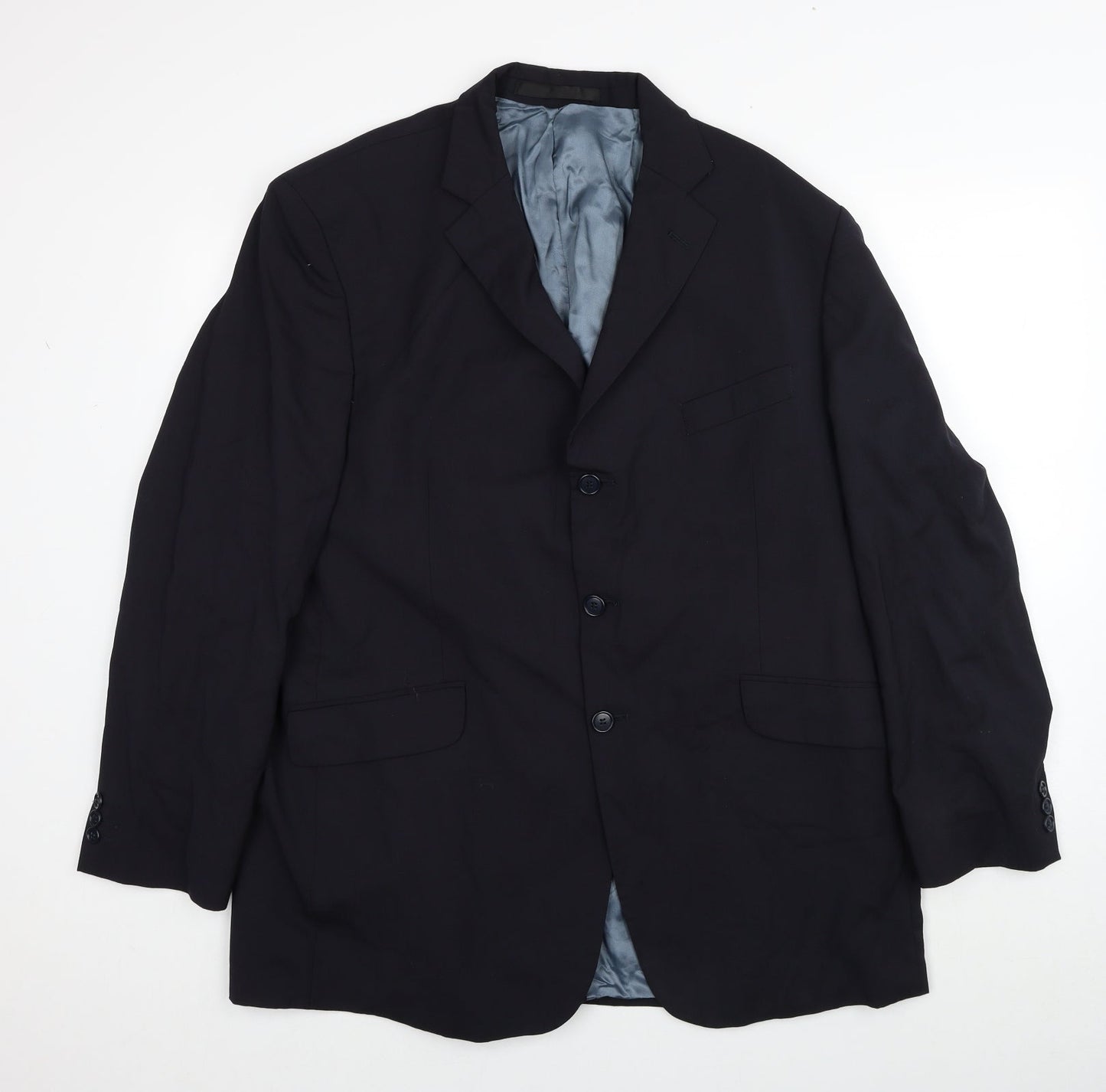 Impressions Mens Black Polyester Jacket Suit Jacket Size M Regular