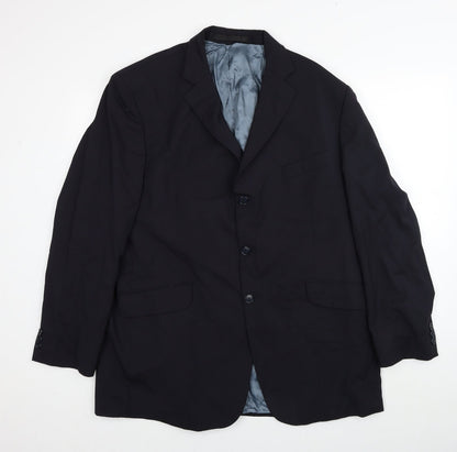 Impressions Mens Black Polyester Jacket Suit Jacket Size M Regular
