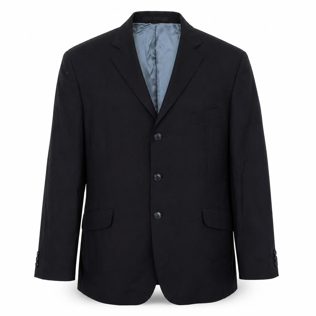 Impressions Mens Black Polyester Jacket Suit Jacket Size M Regular