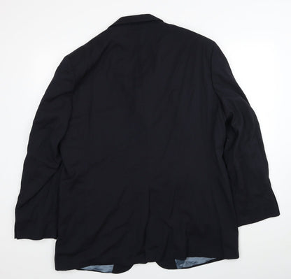 Impressions Mens Black Polyester Jacket Suit Jacket Size M Regular