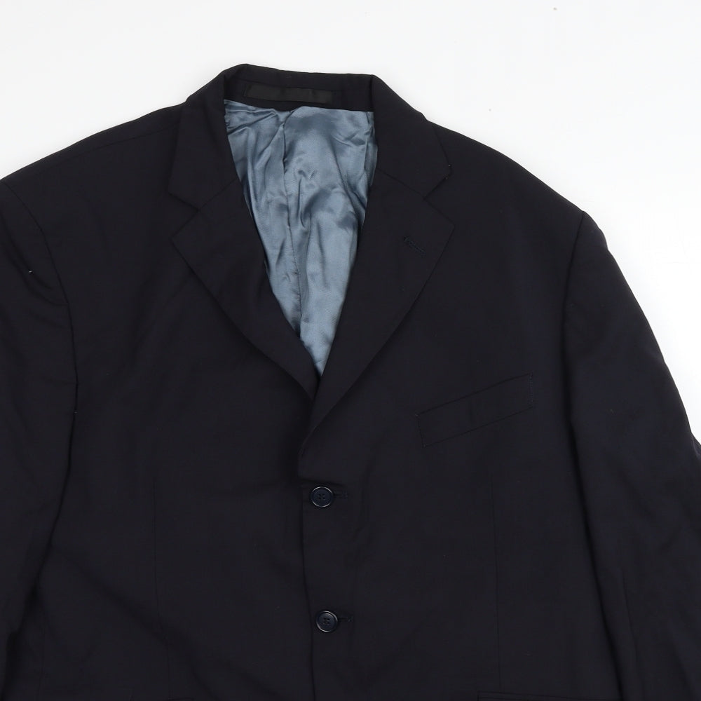 Impressions Mens Black Polyester Jacket Suit Jacket Size M Regular