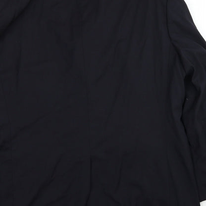 Impressions Mens Black Polyester Jacket Suit Jacket Size M Regular