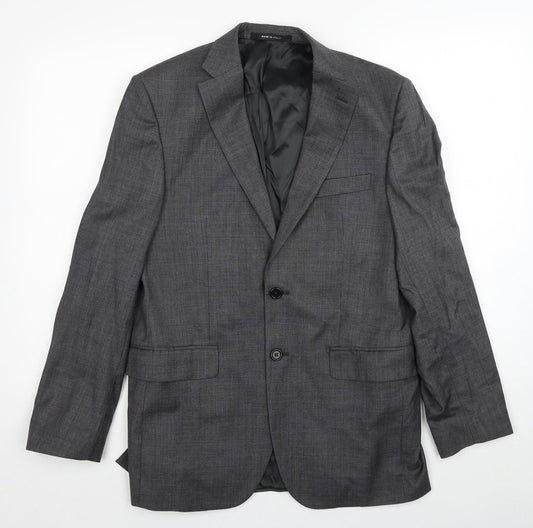 Marks and Spencer Mens Grey Wool Jacket Suit Jacket Size M Regular