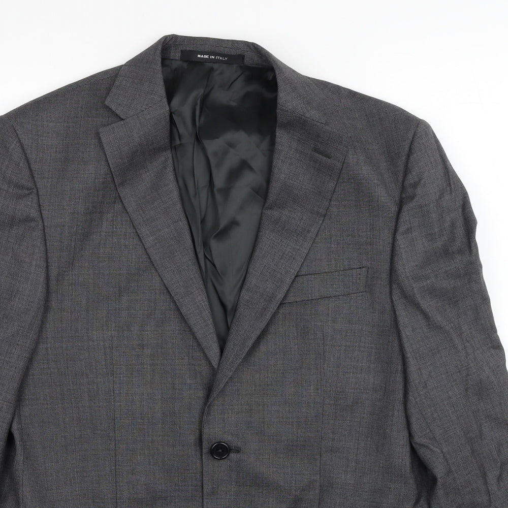 Marks and Spencer Mens Grey Wool Jacket Suit Jacket Size M Regular