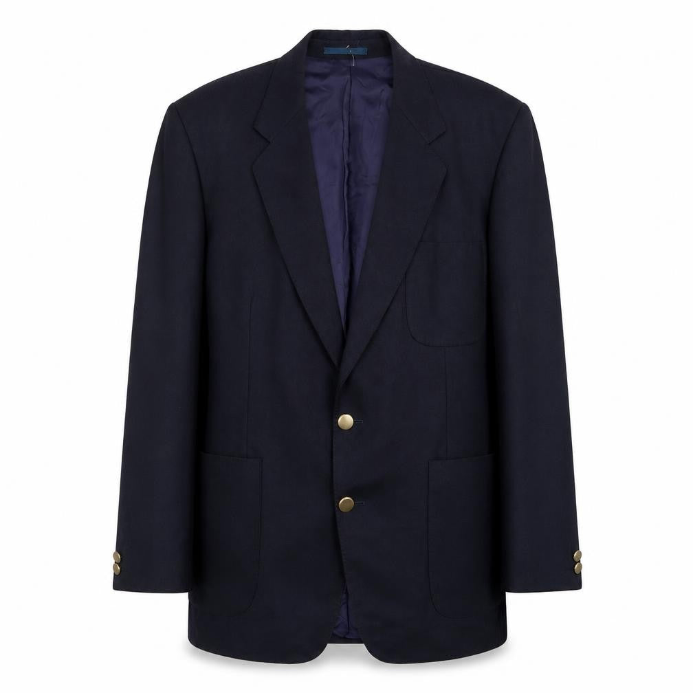 First Impressions Mens Blue Wool Jacket Suit Jacket Size 44 Regular