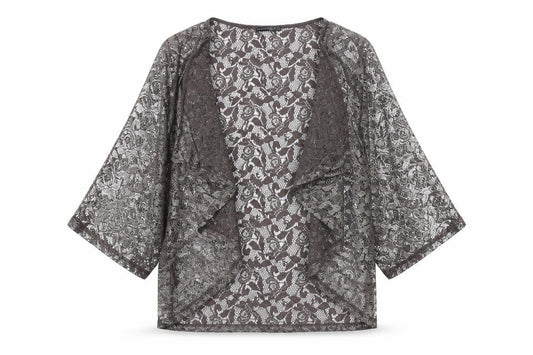Atmosphere Womens Brown Floral Polyester Jersey Blouse Size S V-Neck