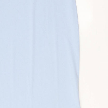 Somebody Else Womens Blue Polyester Trapeze & Swing Size M Off the Shoulder Pullover