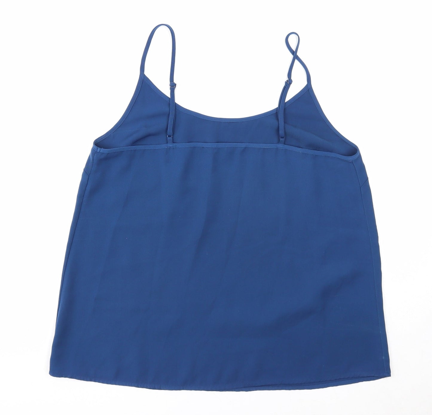 NEXT Womens Blue Polyester Basic Tank Size 8 Round Neck