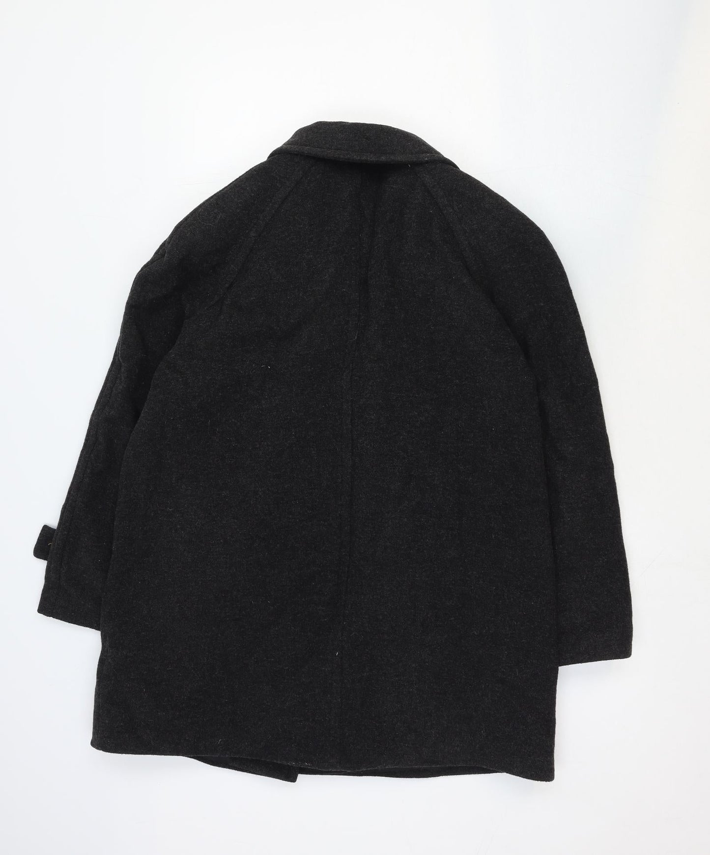 David Barry Womens Grey Overcoat Coat Size 14 Button