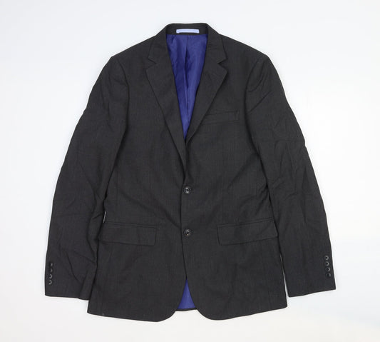Marks and Spencer Mens Grey Wool Jacket Suit Jacket Size 38 Regular