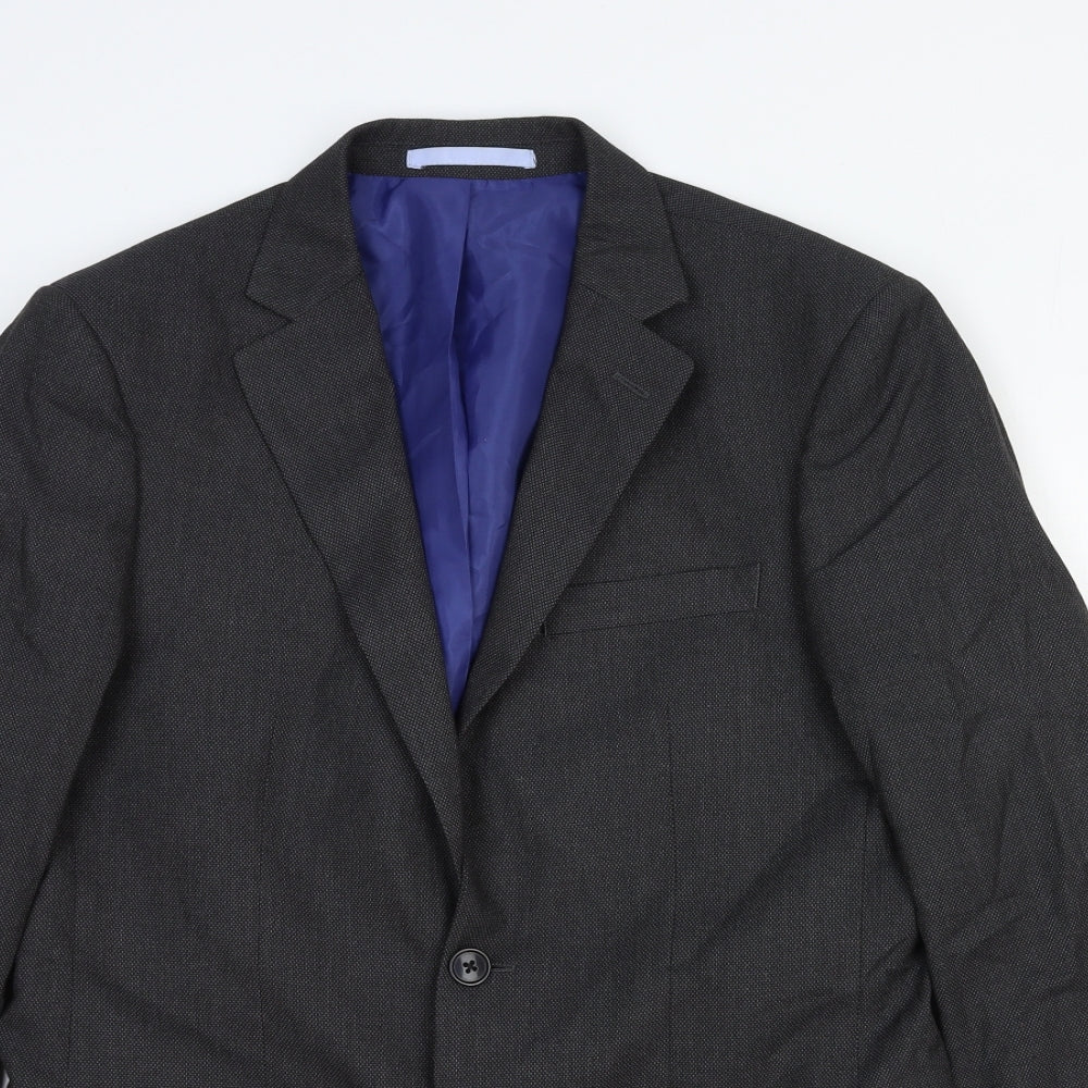 Marks and Spencer Mens Grey Wool Jacket Suit Jacket Size 38 Regular