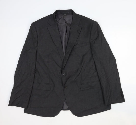 Marks and Spencer Mens Grey Wool Jacket Suit Jacket Size 44 Regular