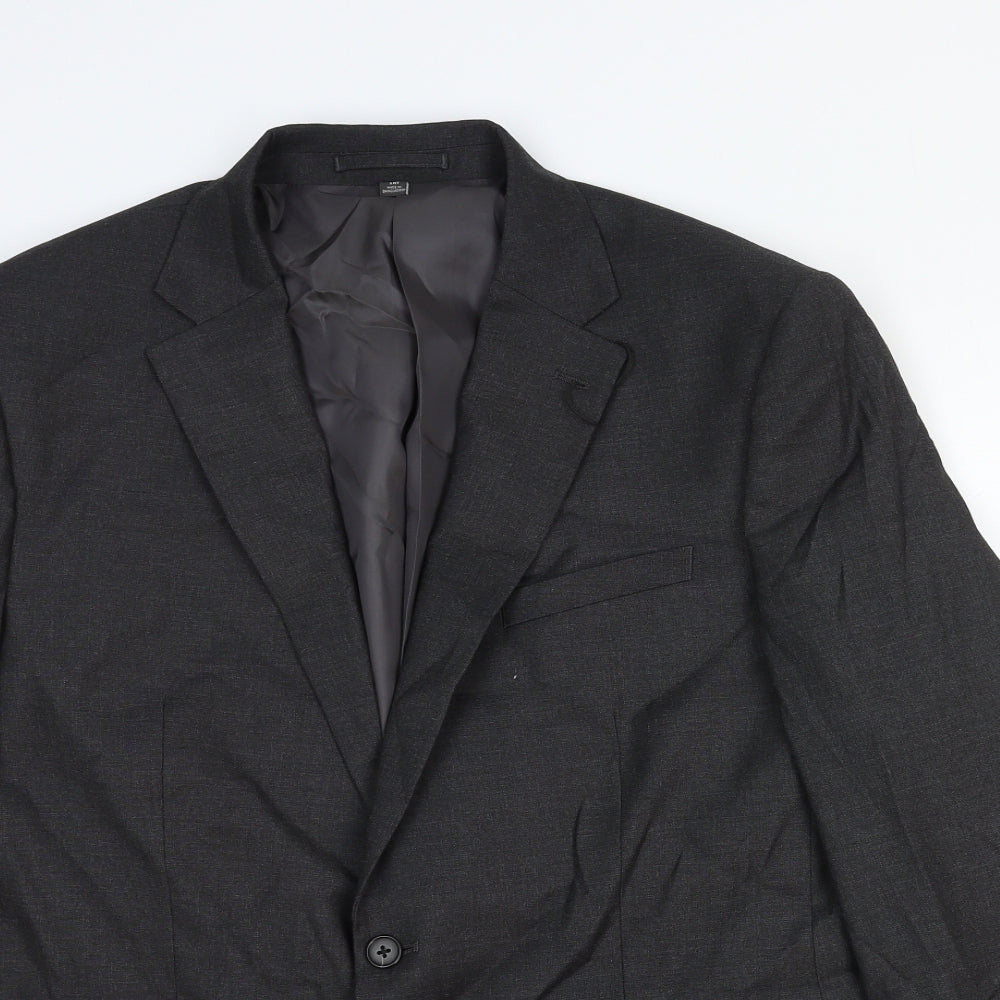 Marks and Spencer Mens Grey Wool Jacket Suit Jacket Size 44 Regular