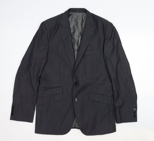 Marks and Spencer Mens Grey Wool Jacket Suit Jacket Size 40 Regular