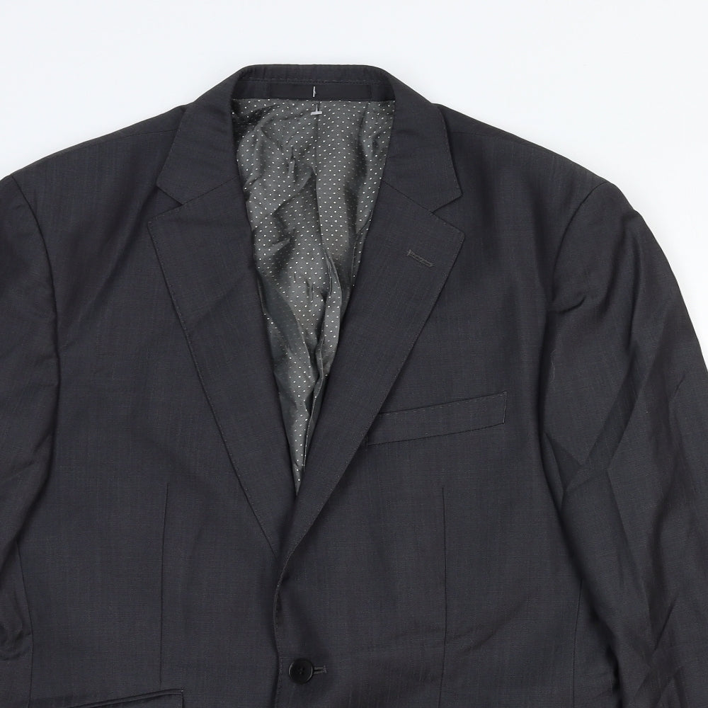 Marks and Spencer Mens Grey Wool Jacket Suit Jacket Size 40 Regular
