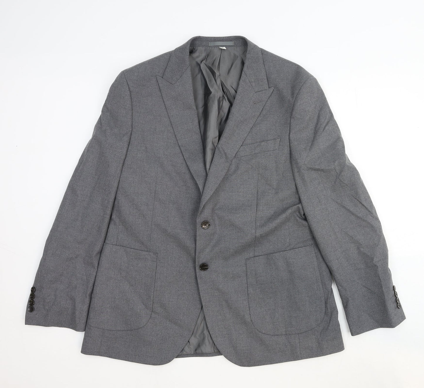 Marks and Spencer Mens Grey Wool Jacket Suit Jacket Size 42 Regular