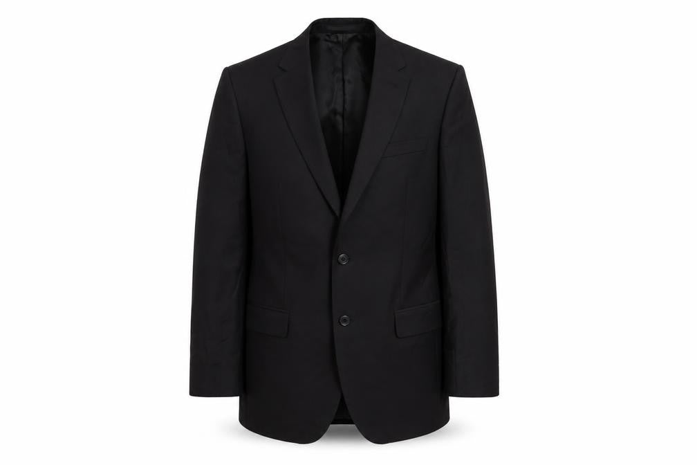 Marks & Spencer Mens Black Wool Jacket Suit Jacket Size 40 Regular