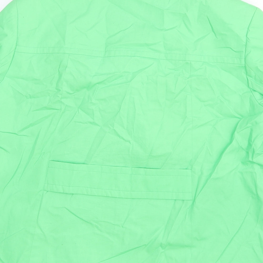Marks & Spencer Womens Green Jacket Size 12 Button
