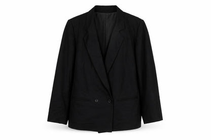 Solo Womens Black Wool Jacket Suit Jacket Size 12