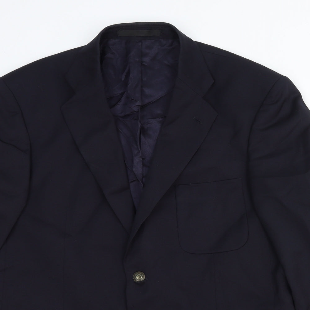 Marks and Spencer Mens Blue Wool Jacket Suit Jacket Size 40 Regular