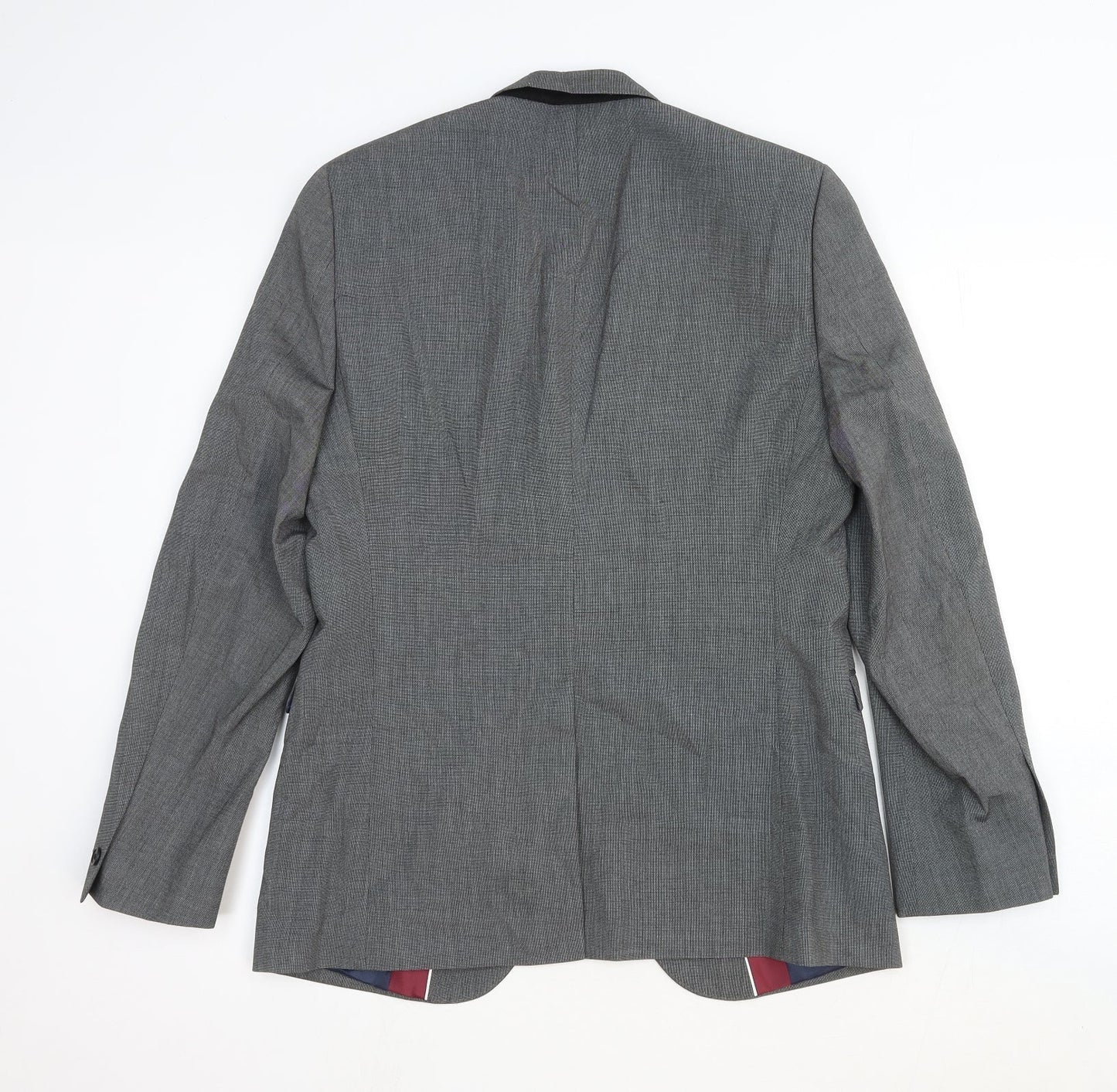 Debenhams Mens Grey Wool Jacket Suit Jacket Size 38 Regular