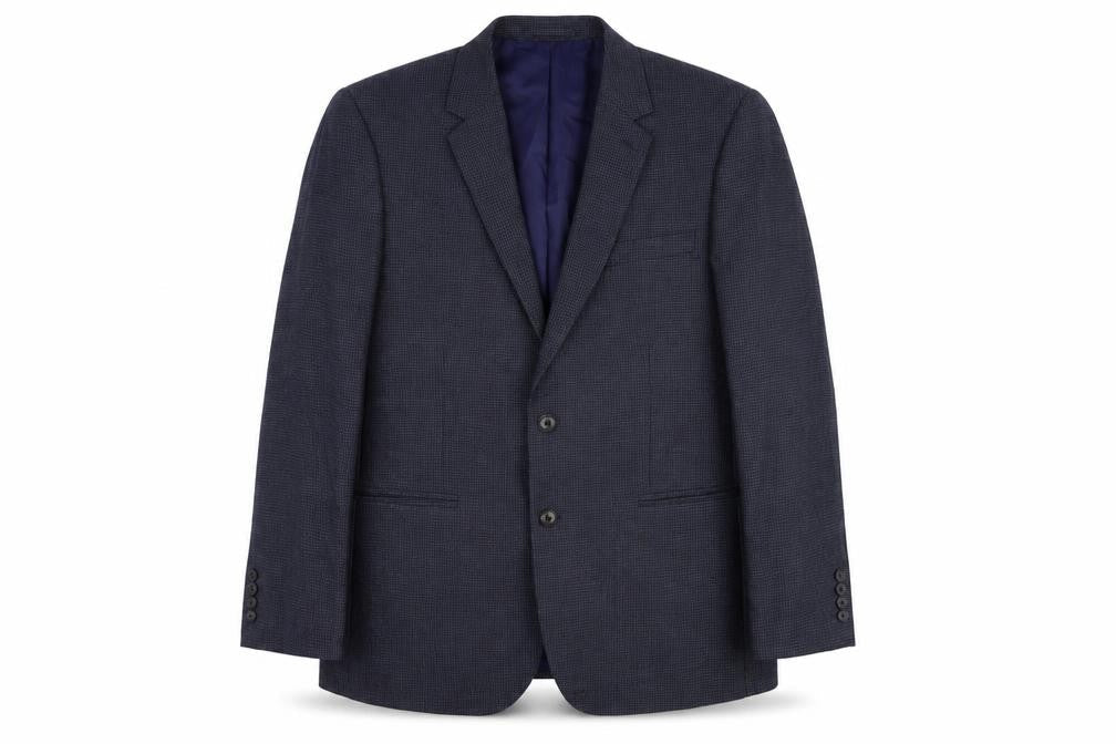 Marks & Spencer Mens Blue Wool Jacket Suit Jacket Size 42 Regular